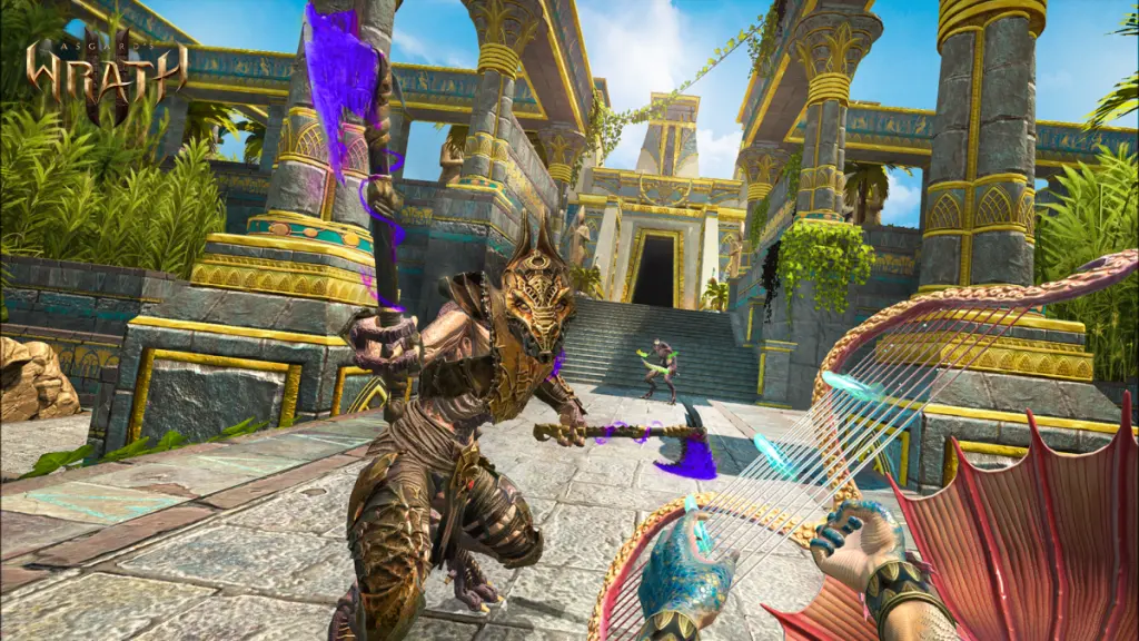 Asgard's Wrath 2 graafika Enhanced Rendering mode Quest 3